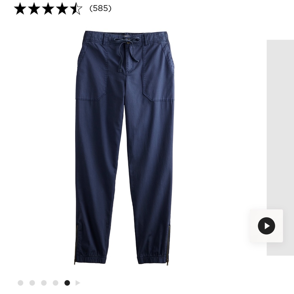 Selling never worn navy blue jogger pant petite size medium